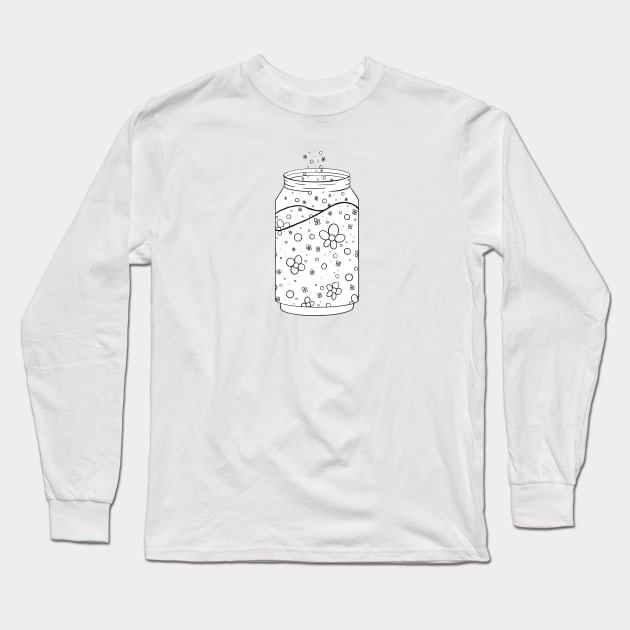 Floral Fizz Long Sleeve T-Shirt by Emberpixie